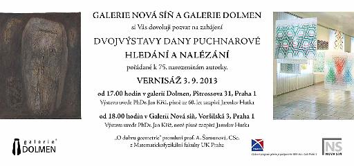 Výstava Dany Puchnarové, 3. 9. 2013, Praha